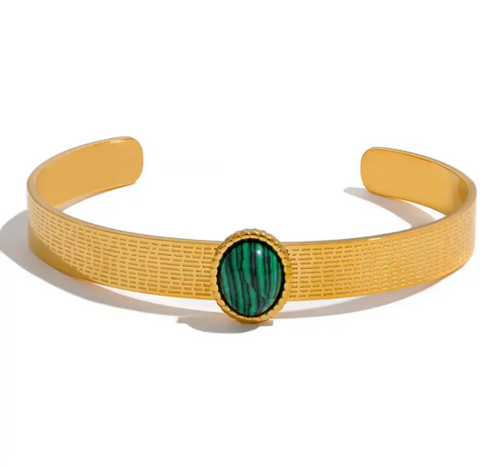 18k Guldpläterat Armband med Ädelsten